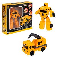 Игрушка 1TOY Тракботы робот-трансформер "Автокран" Т24060 10см