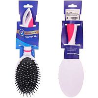 Расчёска массажная "Kamila Beauty" 451-235 овал.малая,белая