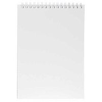 Блокнот А5  60л. ХАТ спираль "SoloMatte-Арктический белый" клетка,мел.карт.,лам.софт-тач