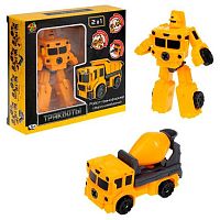 Игрушка 1TOY Тракботы робот-трансформер "Бетономешалка" Т24061 10см