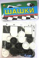 Игра настольная Рыжий кот "Шашки" + поле, в пакете ИН-1832 (11832-8)