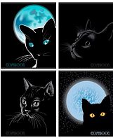 Тетрадь 40л. (клетка) МАЯК "Чёрная кошка" Т540K1 BCA мел.карт.,лак,асс.