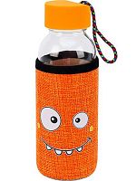 Бутылка д/воды 300мл Миленд "Смайл" УД-7541 оранжевая,в чехле