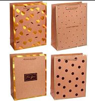 Пакет подар. "В крафтовых тонах" 18*23*8см,ассорти 775-0965