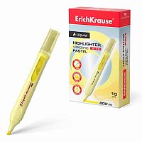 Маркер текст. EK VisioLine V-14 Пастель 56023 жидкие чернила,жёлт.,скош.,0,6-4,0мм