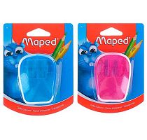 Точилка с контейнером 2отв. MAPED "Pulse" 071550 пластик.,асс.