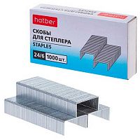 Скобы №24/6 ХАТ 1000шт. "X-Mate" SS_090110 оцинкованные,к/к