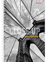 Записная книжка А5 120л. Проф-Пресс спираль "Мост в чёрно-белом-1" 120-7213 тв.обл.,глянц.лам.