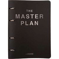 Тетрадь на кольцах  80л. (клетка) deVENTE "The Master plan" 2057611 слим,кож.зам,смен.блок