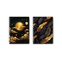 Записная книжка А6 120л. СВЕТОЧ спираль "Золото солнца" ЗК226 (01593) тв.обл.,глянц.лам.