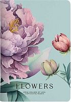 Тетрадь 40л. (клетка) Be Smart "Peony. Фиолетовый" N5596 микротекстур.,лам.,скругл.углы (150*210мм)