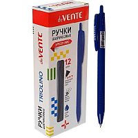 Ручка авт. масл. шар. deVENTE "Triolino Office" 5070905 синяя,0,7мм,ультрагл.письмо,трёхгр.корп.,гри