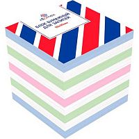 Блок д/заметок 90*90*90мм ATTOMEX 2012601 цв.,непрокл.,офс.65г/м2