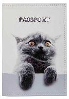 Обложка д/паспорта ИМИДЖ Зеньки 1,2-085-0 натур.кожа,цв.рис.по коже