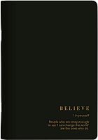 Тетрадь 48л. (клетка) Be Smart "Believe. Чёрная" N4765 лам.,фольга,скругл.углы