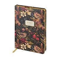 Ежедневник н/д А5 120л. BV кож.зам. "Fauna. Воробей" 3-744/14 тв.обл.,зол.срез,беж.бум.,лин.