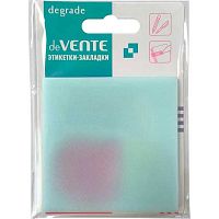 Набор самокл. этикеток-закладок deVENTE "Degrade" 73*73мм,50л. 2011407 пластик.,прозр.,искр.