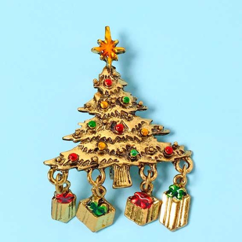 Брошь "Gold Podarok - Ёлочка" 545-0117