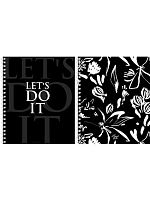 Тетрадь 48л. (клетка) Проф-Пресс спираль "В чёрно-белом стиле" 48-5581 мат.лам.