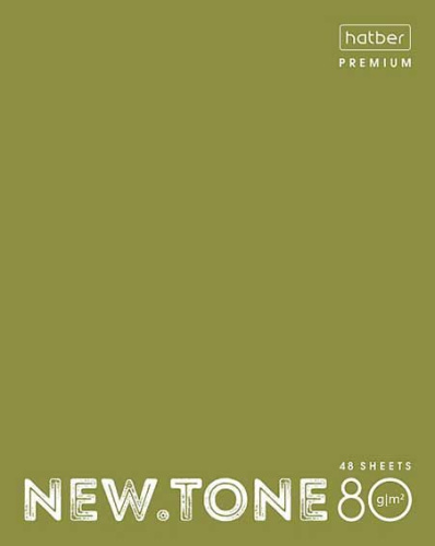 Тетрадь 48л. (клетка) ХАТ Premium "Newtone pastel Олива" 05053 глянц.лам.