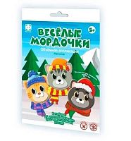 Аппликация объёмная на магнитах Фантазер "Весёлые мордочки. Набор №1" 256101