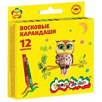 Карандаши восковые 12цв. Каляка-Маляка КВКМ12 круглые,к/к