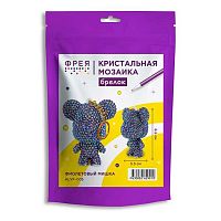 Мозаика кристальная ФРЕЯ "Фиолетовый мишка" ALVF-005 брелок,5,5*6,5см