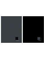 Тетрадь 96л. (клетка) Проф-Пресс спираль "Однотонный чёрный" 96-5366 софт-тач