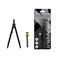 Готовальня EK (2предм) "Megapolis" 64792 чёрный,метал.циркуль,смен.грифель,блистер