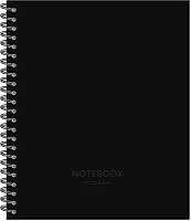 Тетрадь 48л. (клетка) 170*203 Полином спираль "Total Black" 3470-48 мел.карт.,софт-тач-лак.,асс.