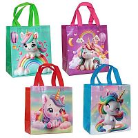 Пакет подар. нетканый ПГС 22*23*11см "Единорог" Тсш67