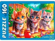 Пазлы  160 Рыжий кот "Три котёнка в саду" УК160-5540