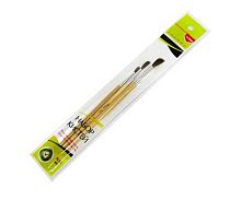 Набор кистей  3шт. INTELLIGENT (пони кр.№1,3,5) BR-357 лак.ручка