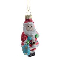 Игрушка ёлочная REMECO "Дед Мороз" 809790 стекло,4*4*9,5см