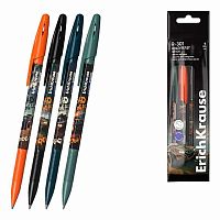 Набор шар. ручек  4шт. EK R-301 "Stick Road Beast" 63076 синяя,0,7мм