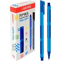 Ручка масл. шар. deVENTE "Trio Soft" 5073119 синяя,0,7мм,ультрагл.пиьсмо,трёхгр.корп.Soft Touch