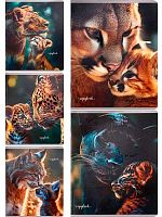 Тетрадь 48л. (клетка) Проф-Пресс "Мамы и детёныши-1" Т48-5348 цв.мел.обл.,твин-лак,хол.фольга