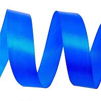 Лента 1,2см*22,85м атласная синяя Микрос Б172-12