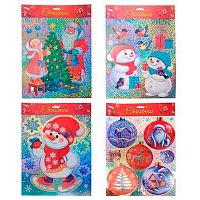 Наклейка 24*34см "Новый год" 25L Кн25L