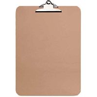 Клипборд А4 deVENTE "Nature" 3034049 натур.коричн.,МДФ толщ.3мм,б/покрытия,усилен.прижим бабочка
