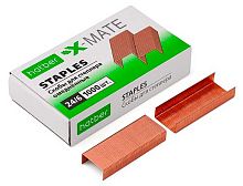 Скобы №24/6 ХАТ 1000шт. "X-Mate" 063653 медные