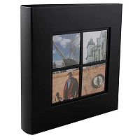 Фотоальбом deVENTE 500фото 10*15 "Premium" 9028300 обл.п/кожу,чёрн.50л.,кн.п.