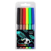 Фломастеры  6цв. КОКОС "Панда" 252551 смываемые,вент.колп.,пластик.уп.,е/подвес