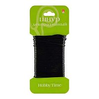 Шнур декор. АЛЬТ Hobby Time 6м 2-154/02 вощёный,чёрный,1мм