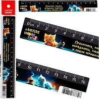 Линейка 16см deVENTE "MooreCafe" 5091608 пластик.