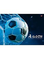 Альбом для рис.16л. Проф-Пресс "Футбол" А16-9241 мел.обл.,на скобе
