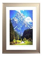 Фоторамка пластик 10*15см Формат мат.серебро 