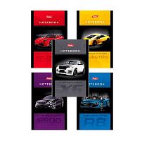 Блокнот А7  48л. ХАТ клеевой "Автопанорама" обл.мел.бум.,лам.,3-х цв.бл.,склейка,клетка,асс.