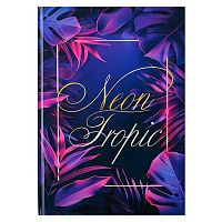 Записная книжка А4  80л. Fiorenzo "Neon tropic" 253949 тв.обл.,глянц.лам.,склейка,клетка,№2 