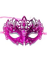 Маска карнавал. ФЕНИКС "Шоу в розовом" 82048 полипроп.,лента д/крепл.на голове,16*10*6,5см